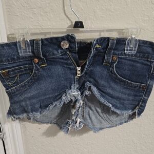 Distressed Denim Shorts